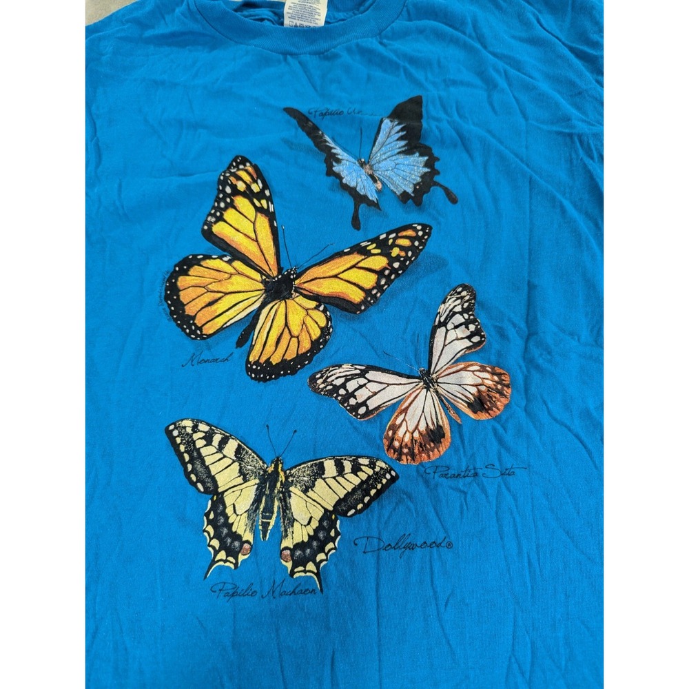 Dollywood butterfly t-shirt girls youth Large
